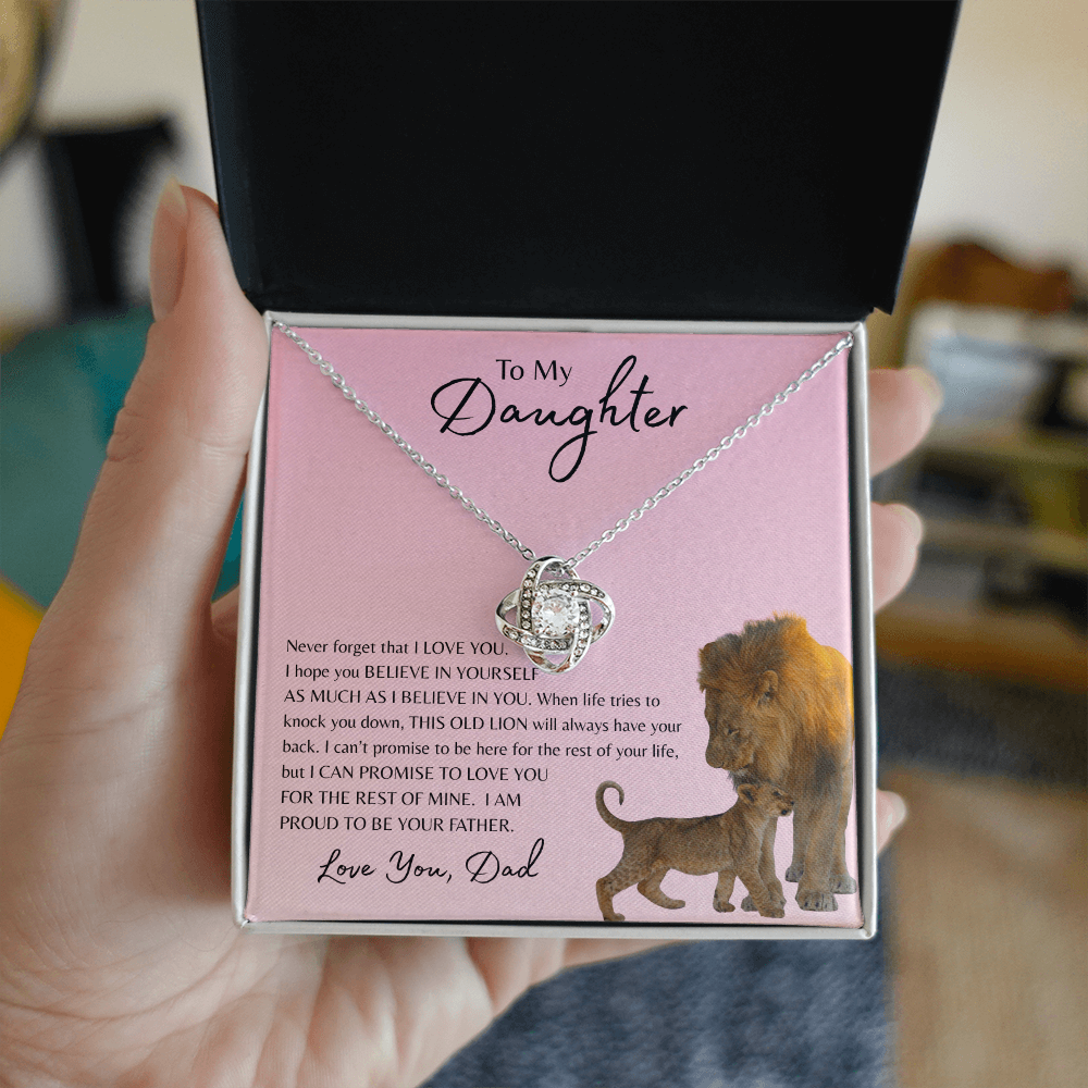 To My Daughter | Love Knot Necklace