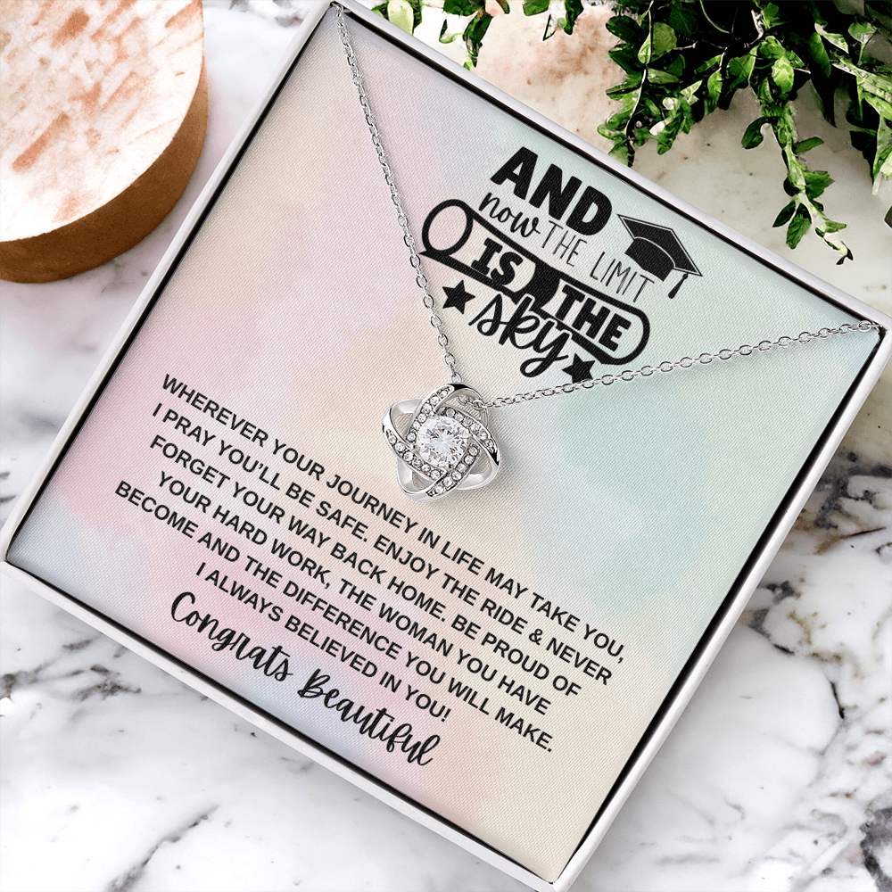 Limit is the Sky Graduation | Love Knot Necklace
