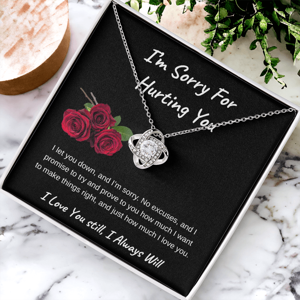 I'm Sorry For Hurting You |  Love Knot Necklace