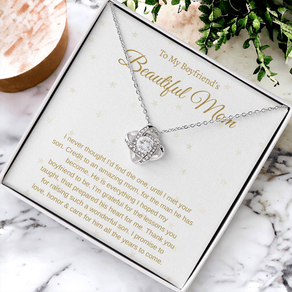 To My Boyfriend's Mom | Love Knot Necklace