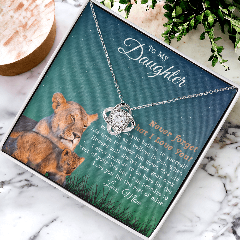 To My Daughter | Love Knot Necklace