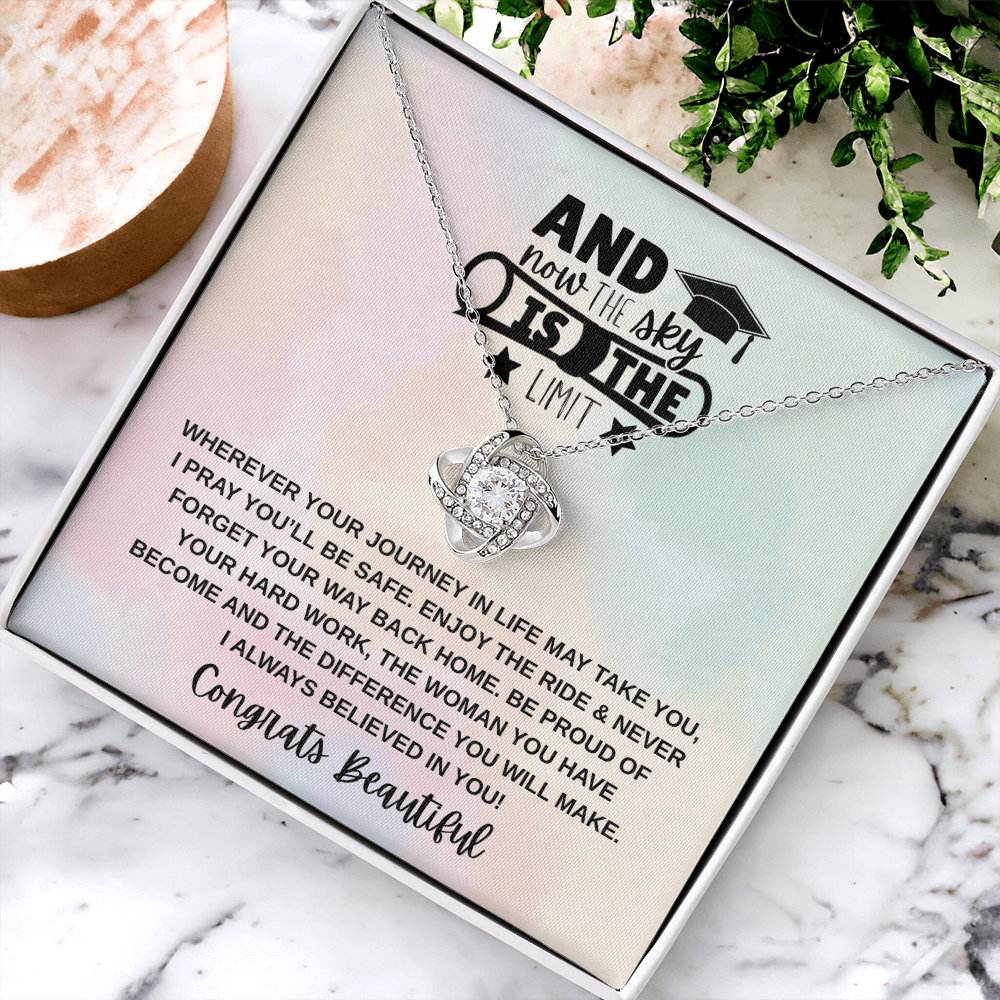 Sky is the Limit Graduation | Love Knot Necklace