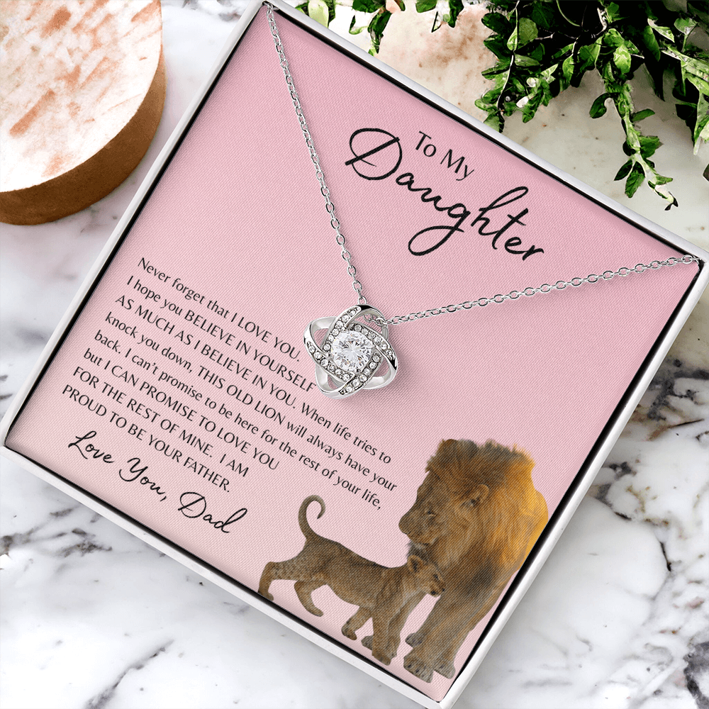 To My Daughter | Love Knot Necklace