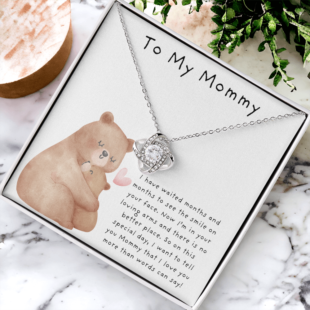 To My Mommy Bears | Love Knot Necklace