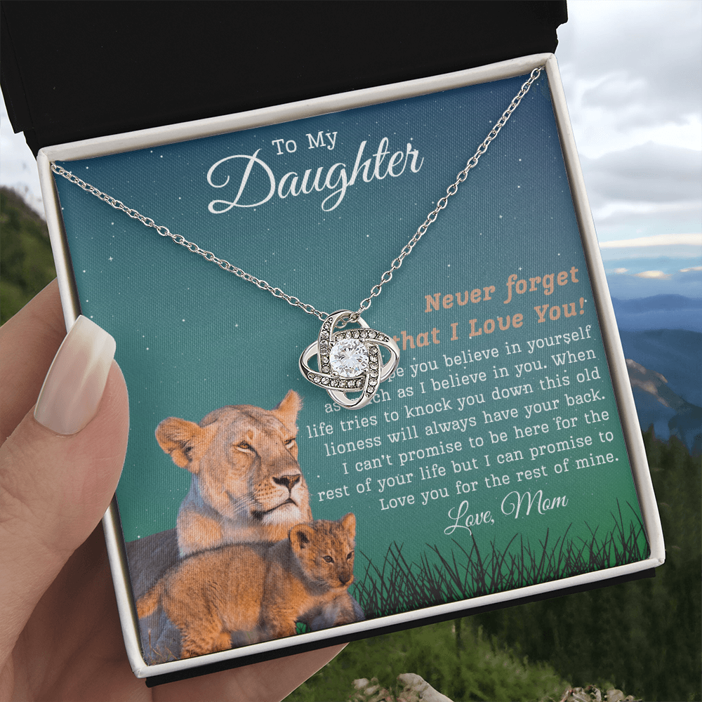 To My Daughter | Love Knot Necklace