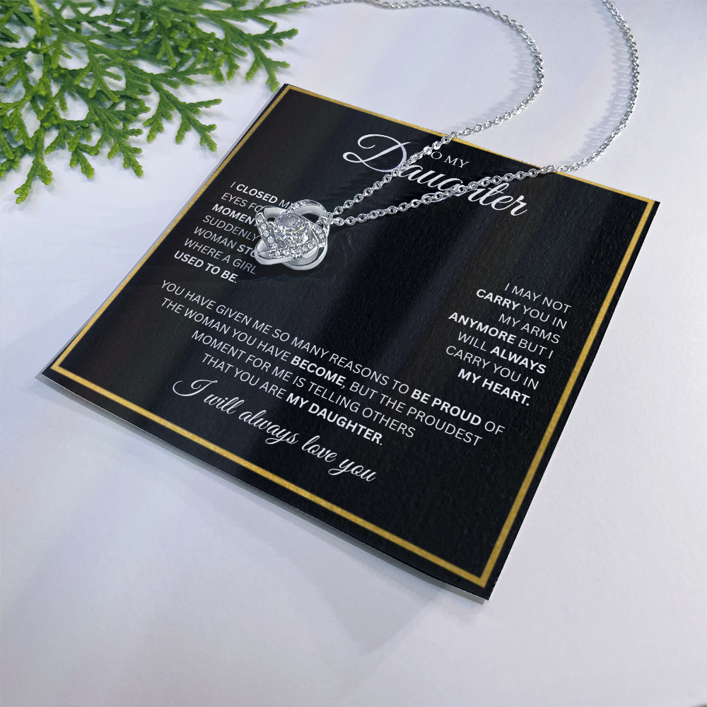 To My Daughter | Love Knot Necklace