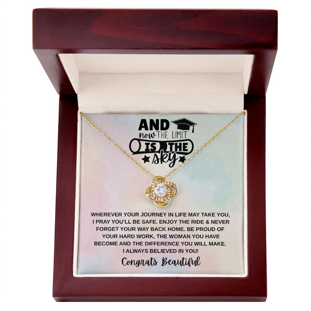 Limit is the Sky Graduation | Love Knot Necklace