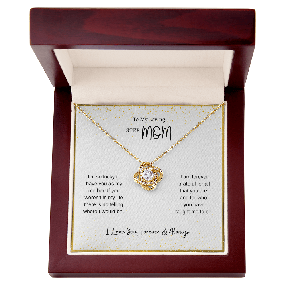 To My Loving Step Mom | Love Knot Necklace