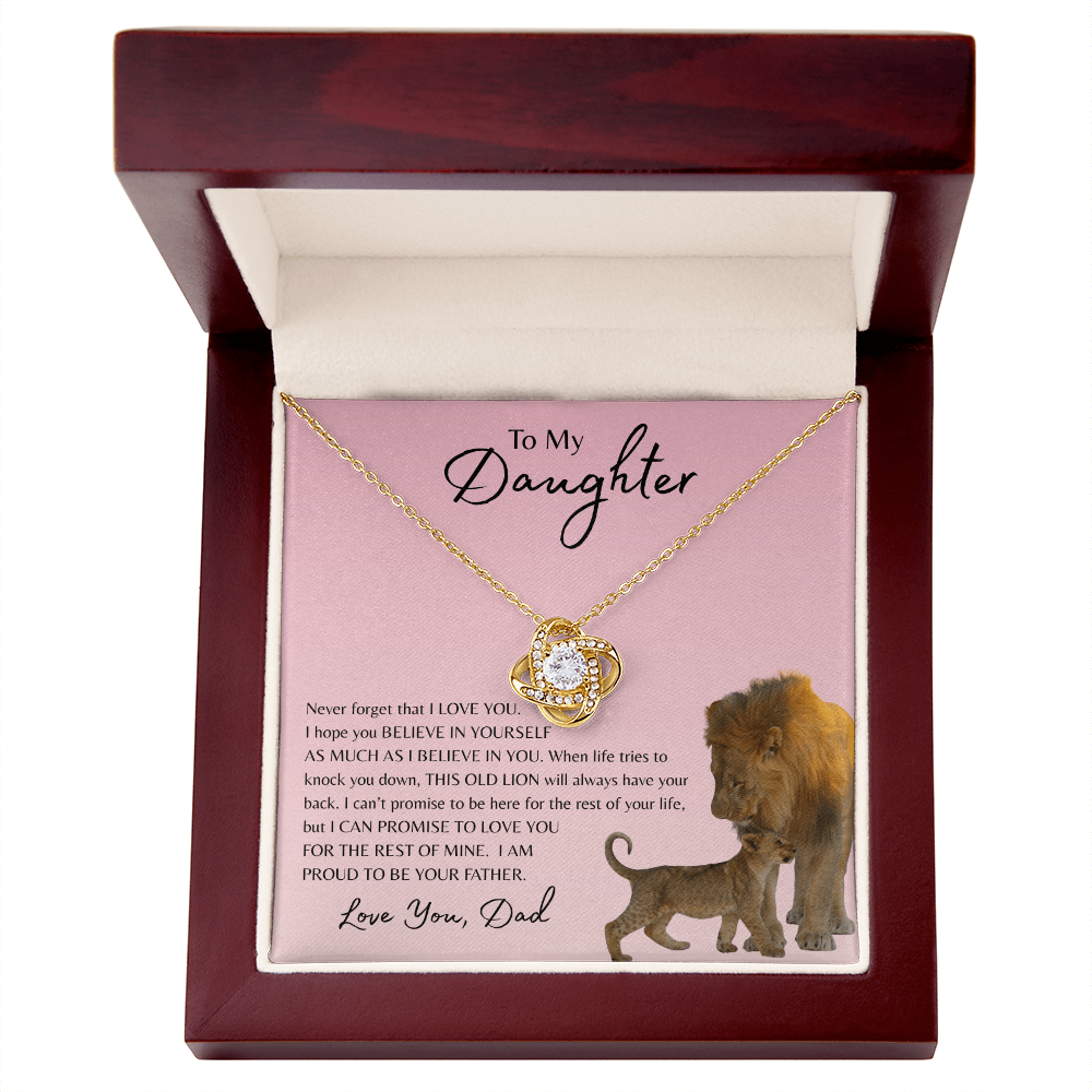 To My Daughter | Love Knot Necklace