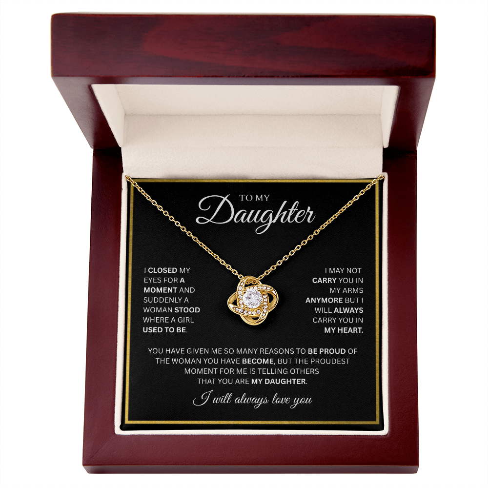 To My Daughter | Love Knot Necklace