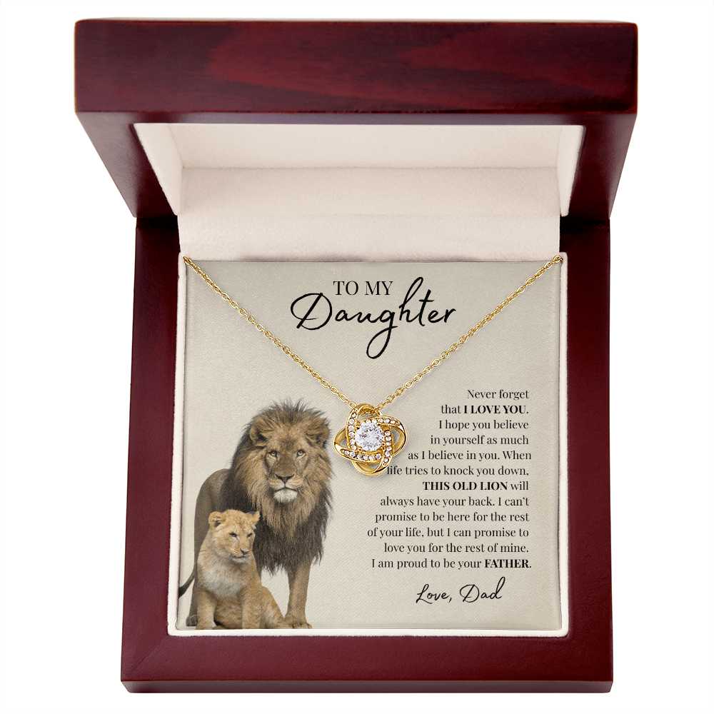 To My Daughter | Love Knot Necklace