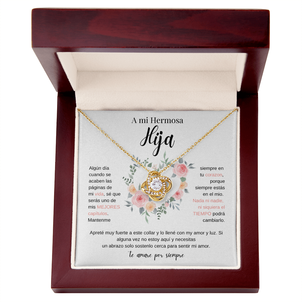 A Mi Hermosa Hija | Love Knot Necklace