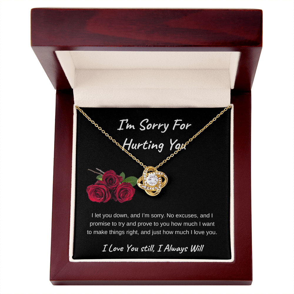 I'm Sorry For Hurting You |  Love Knot Necklace