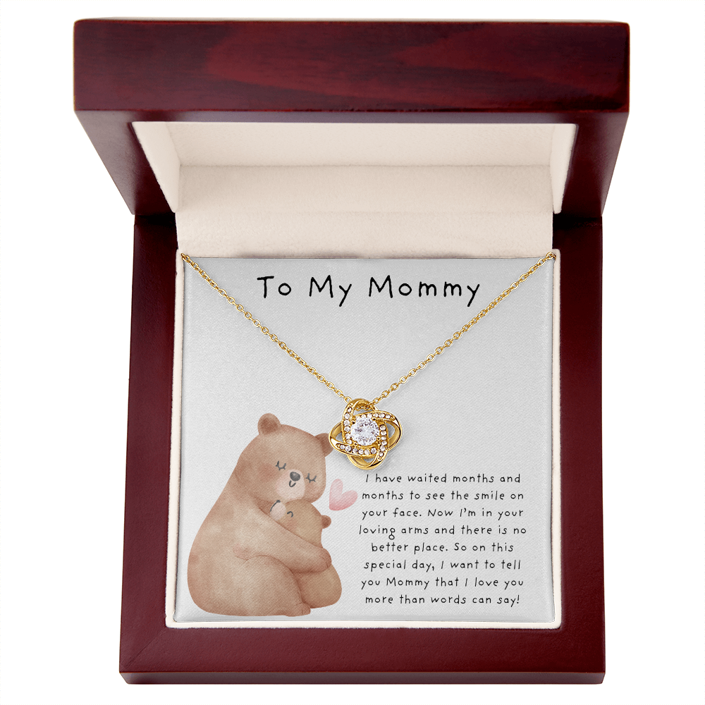 To My Mommy Bears | Love Knot Necklace