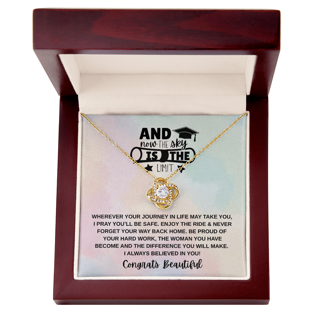 Sky is the Limit Graduation | Love Knot Necklace