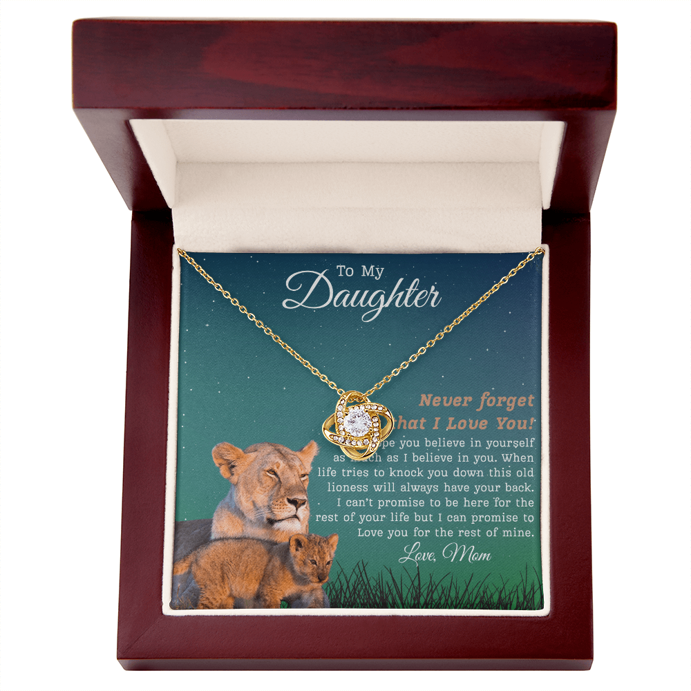 To My Daughter | Love Knot Necklace