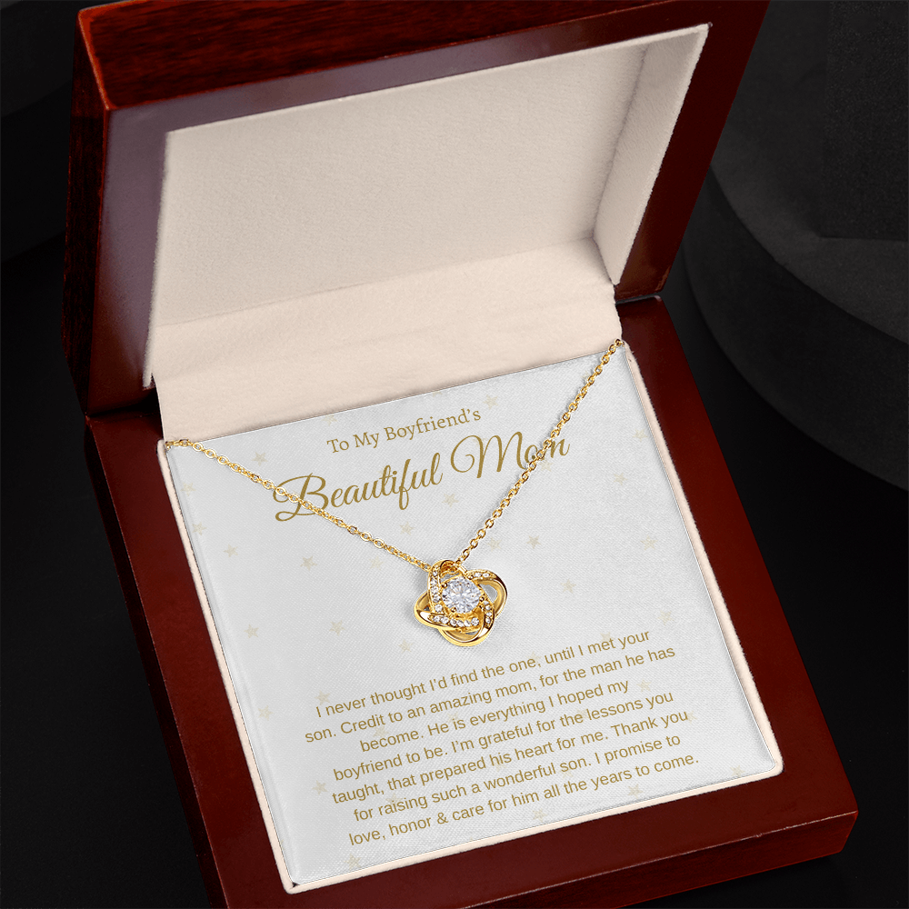 To My Boyfriend's Mom | Love Knot Necklace