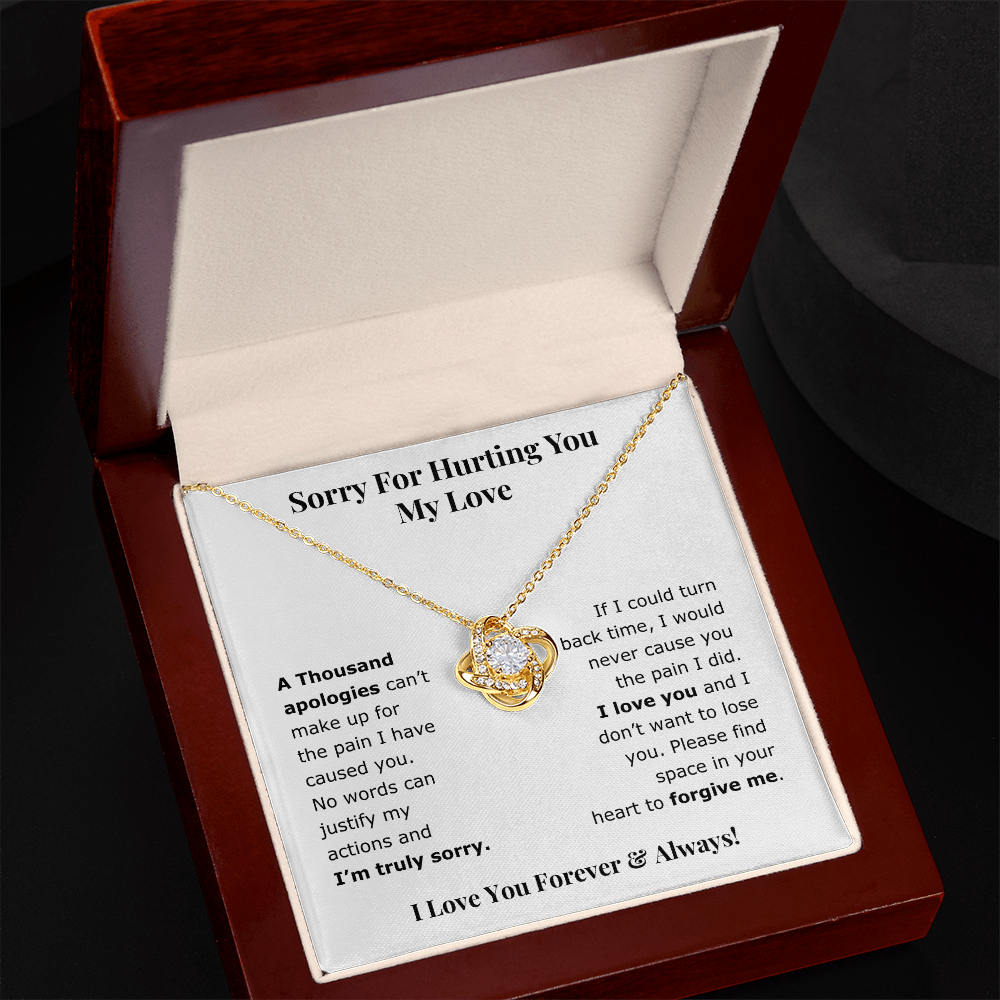 Sorry For Hurting You My Love | Love Knot Necklace