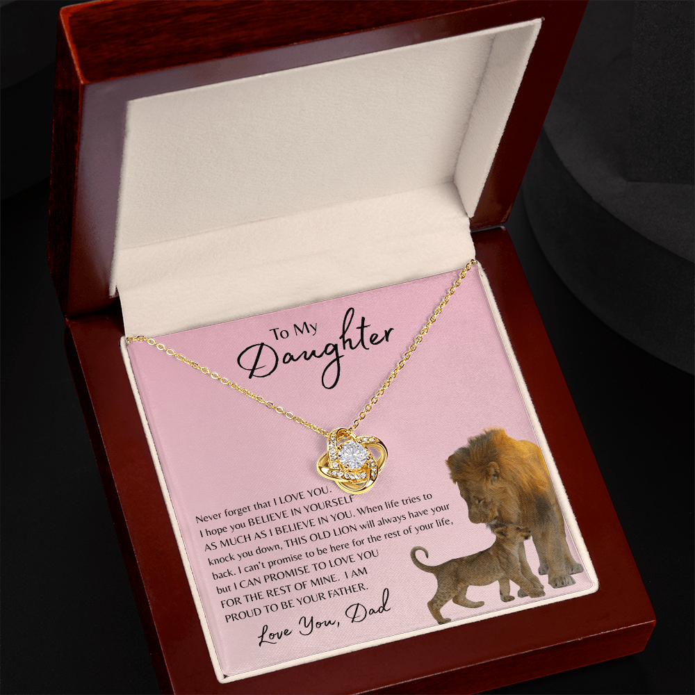 To My Daughter | Love Knot Necklace