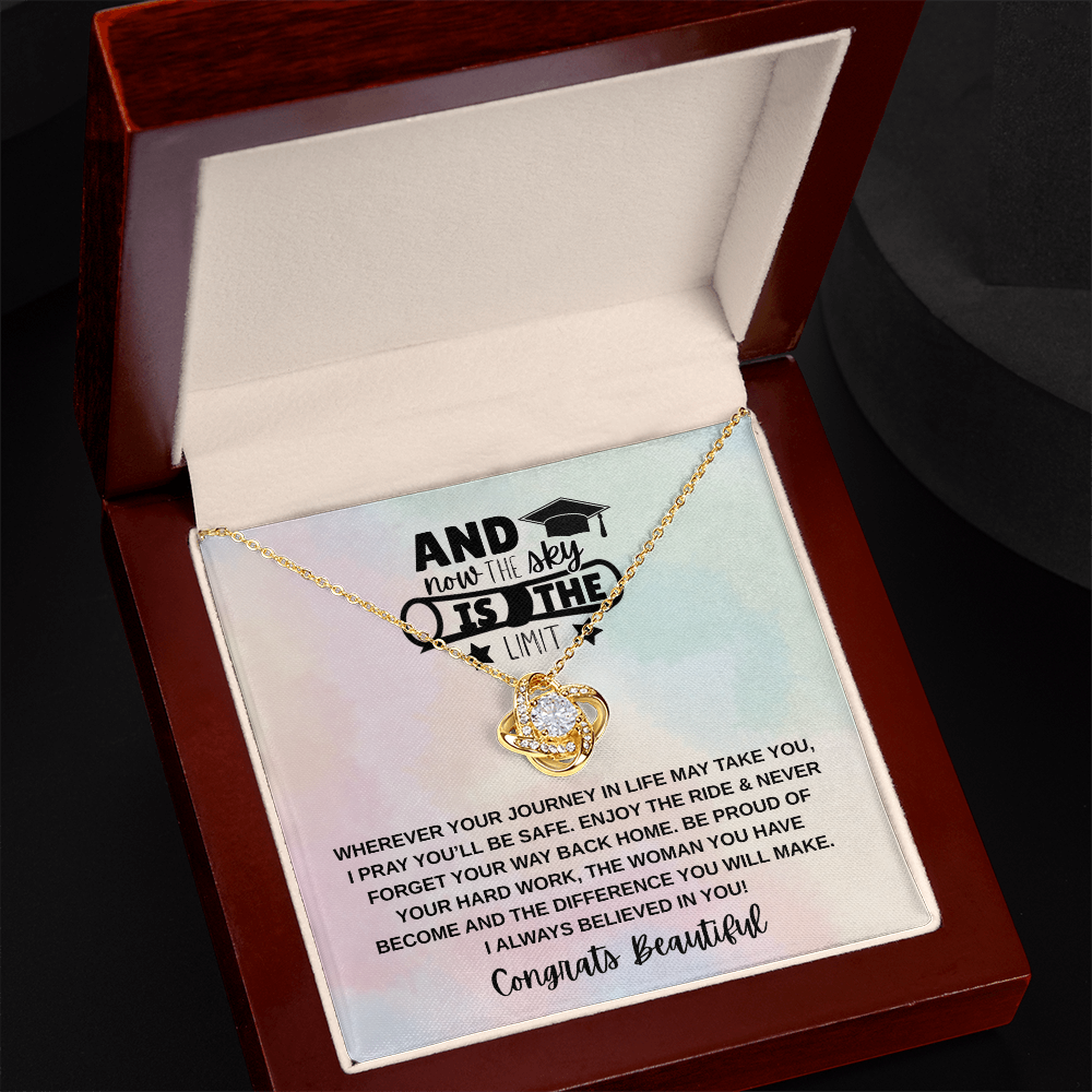 Sky is the Limit Graduation | Love Knot Necklace