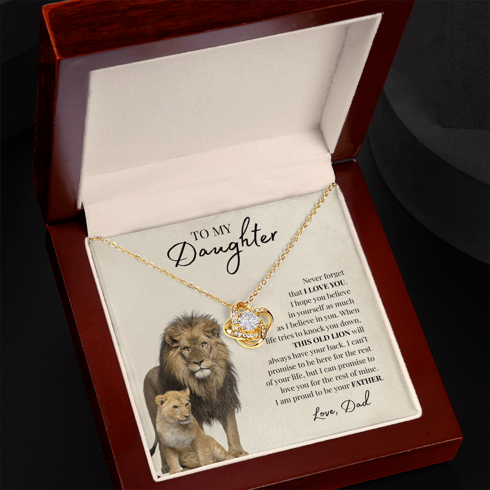 To My Daughter | Love Knot Necklace