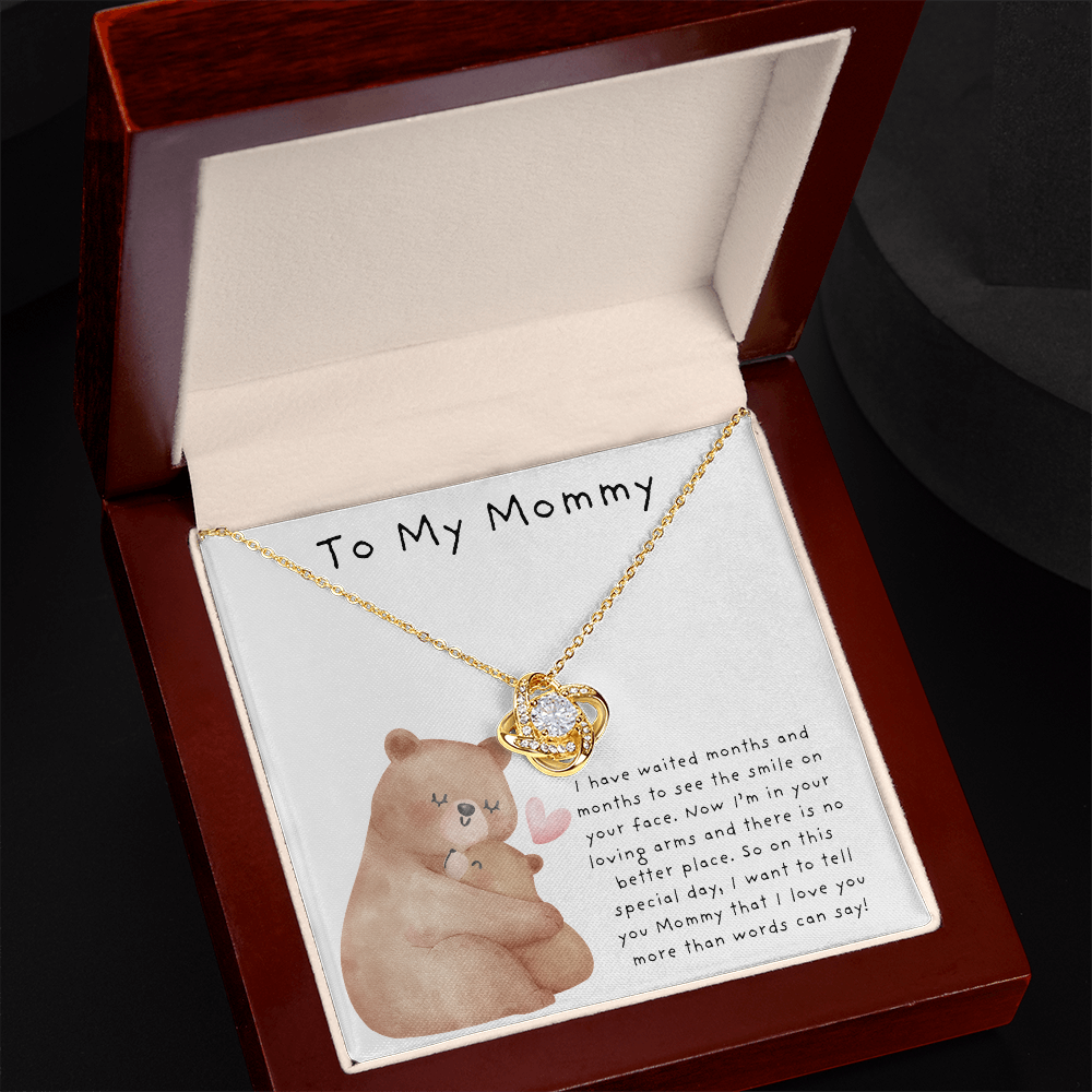 To My Mommy Bears | Love Knot Necklace