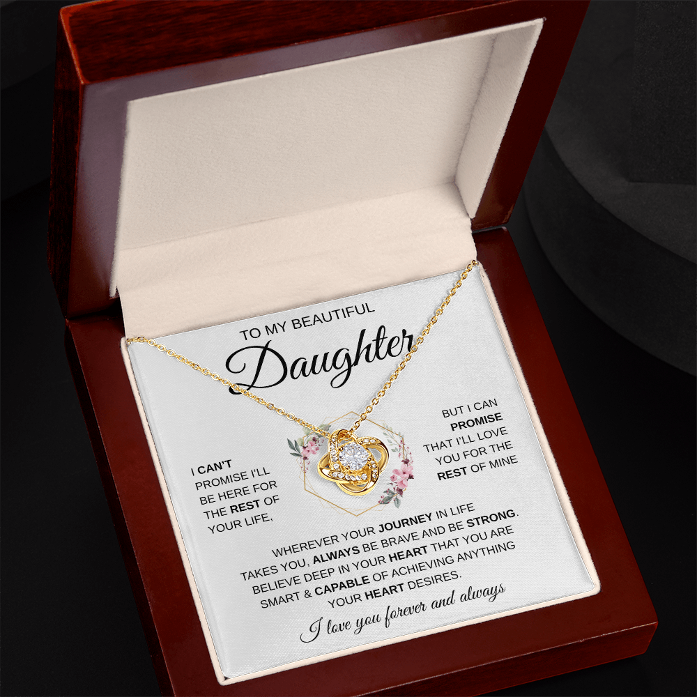 To My Beautiful Daughter | Love Knot Necklace