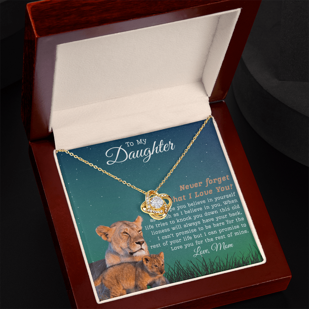 To My Daughter | Love Knot Necklace