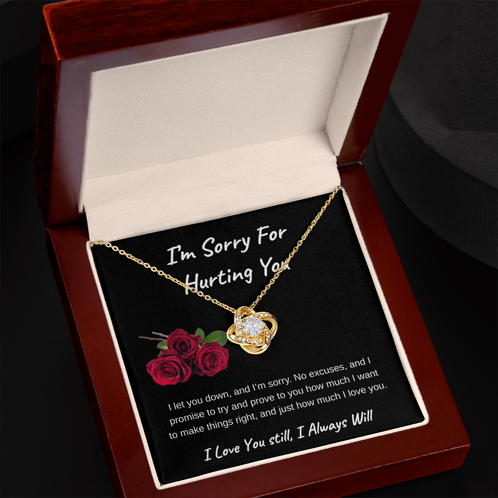 I'm Sorry For Hurting You |  Love Knot Necklace