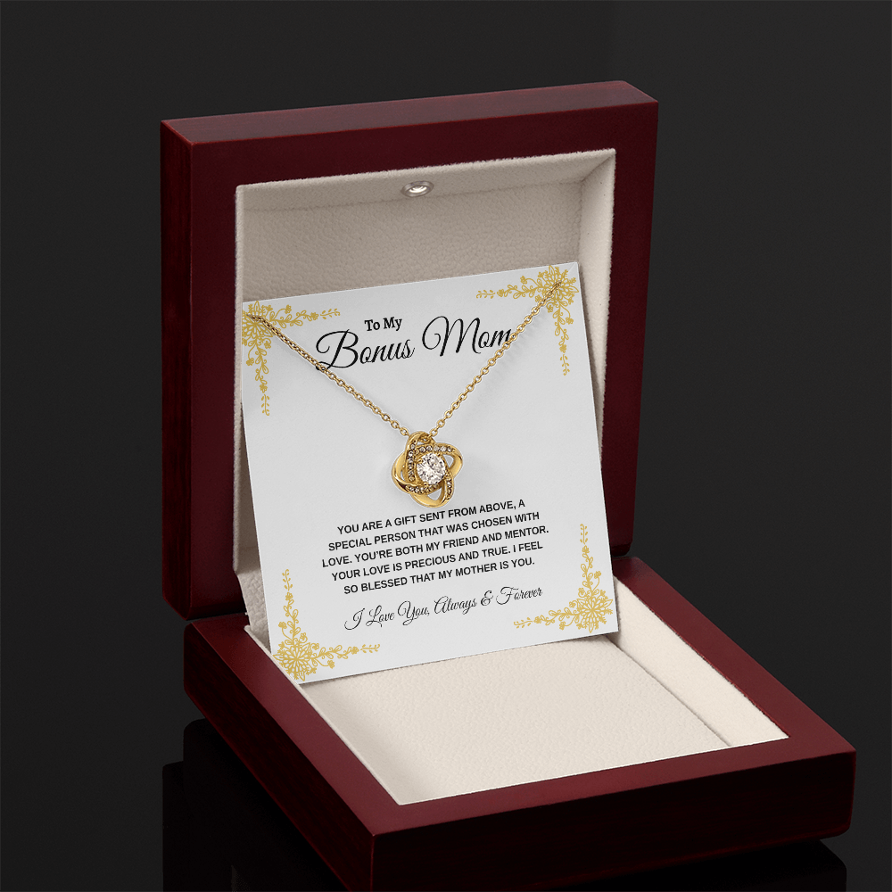 To My Bonus Mom | Love Knot Necklace