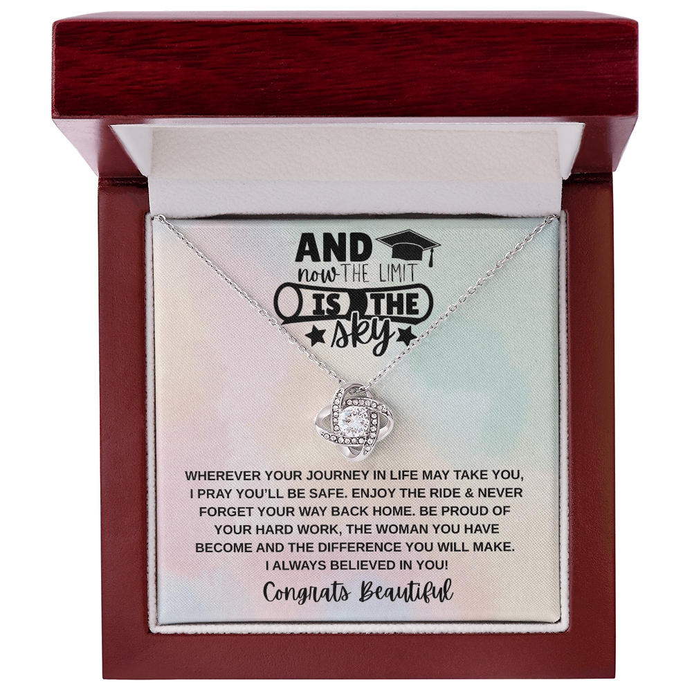 Limit is the Sky Graduation | Love Knot Necklace