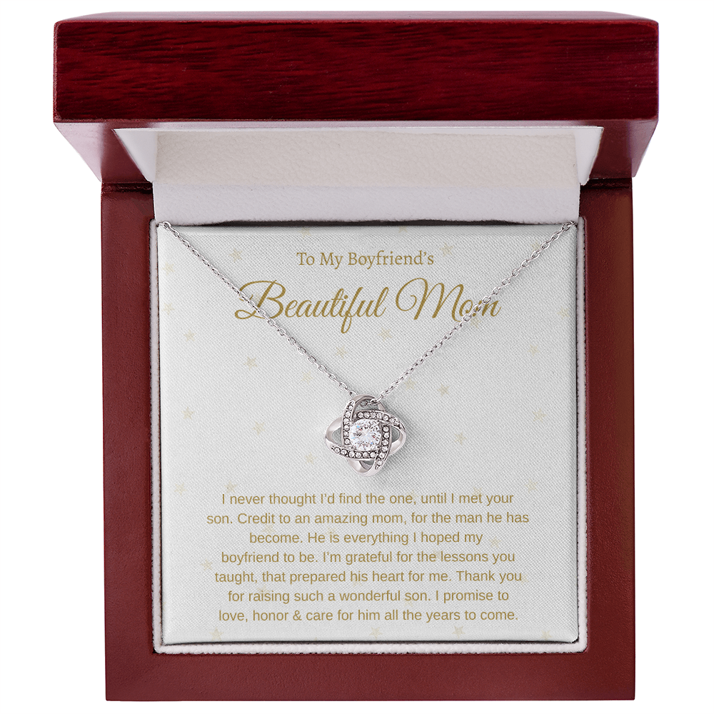 To My Boyfriend's Mom | Love Knot Necklace