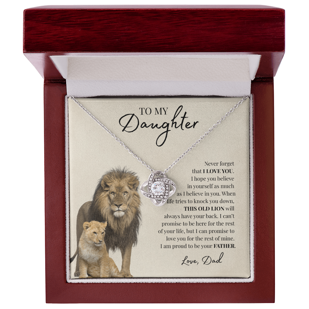 To My Daughter | Love Knot Necklace