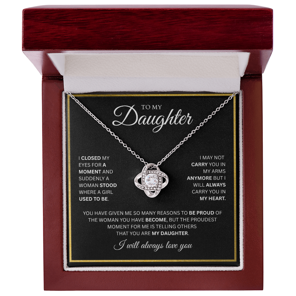 To My Daughter | Love Knot Necklace