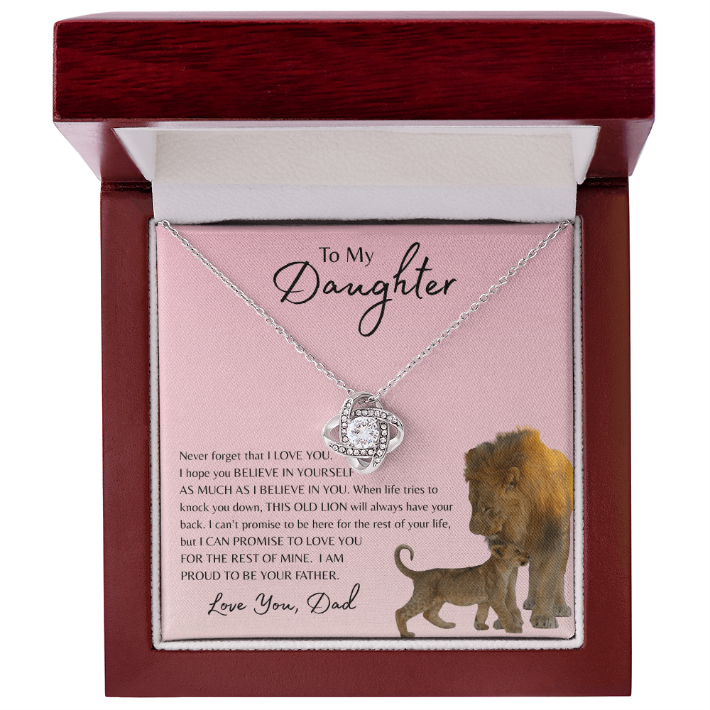 To My Daughter | Love Knot Necklace