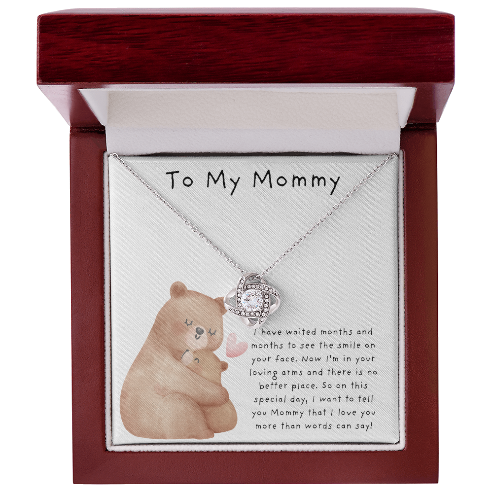 To My Mommy Bears | Love Knot Necklace