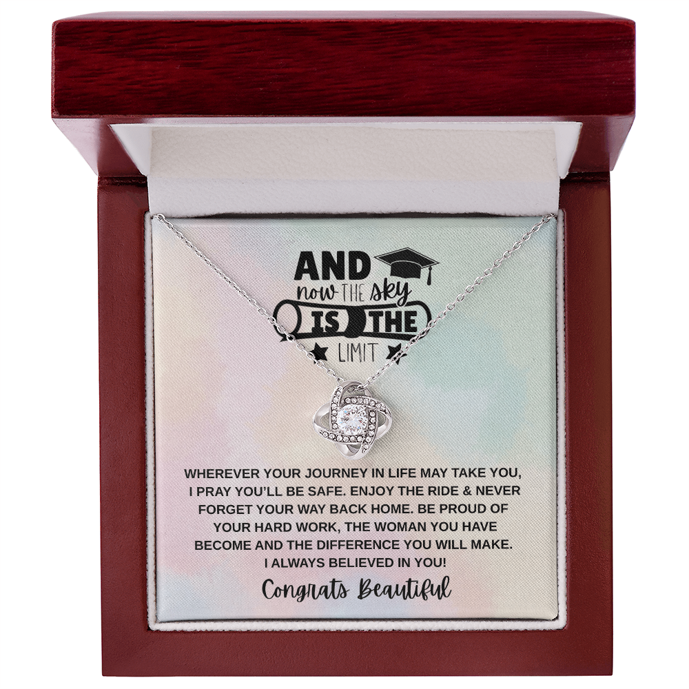 Sky is the Limit Graduation | Love Knot Necklace