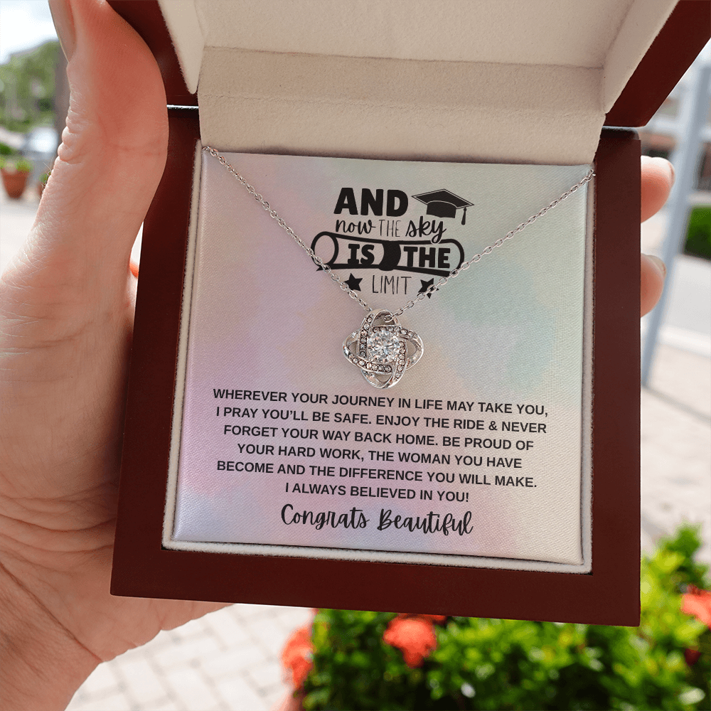 Sky is the Limit Graduation | Love Knot Necklace