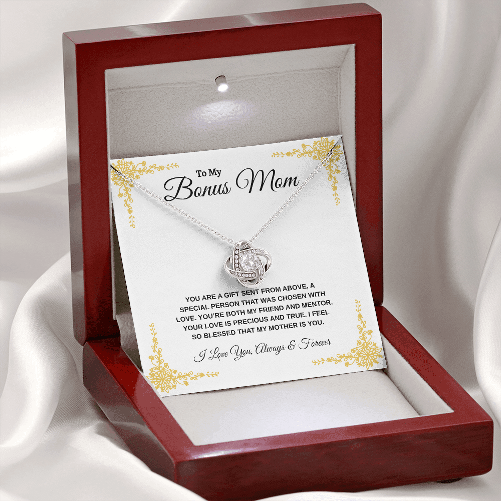 To My Bonus Mom | Love Knot Necklace