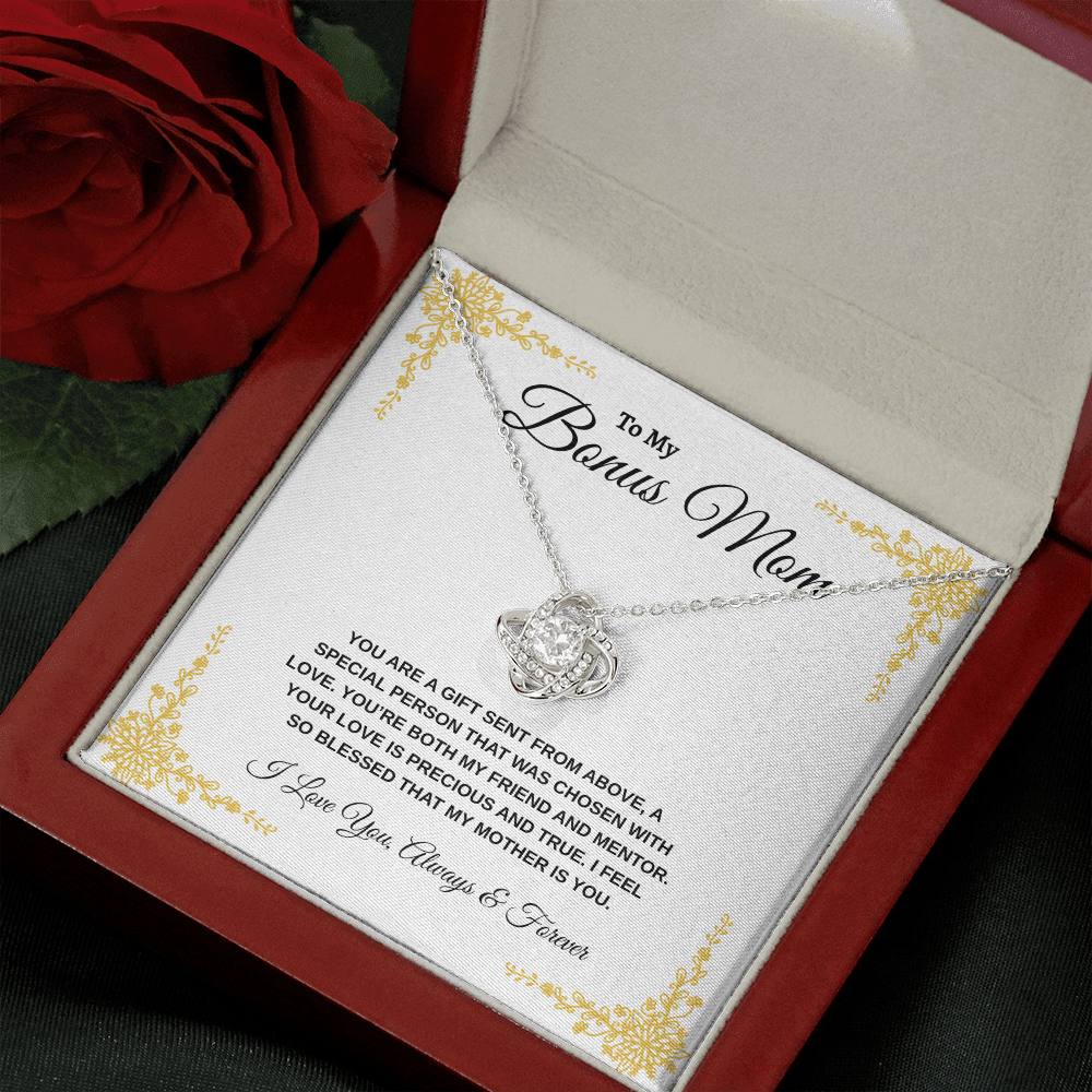 To My Bonus Mom | Love Knot Necklace
