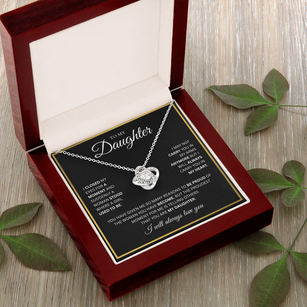 To My Daughter | Love Knot Necklace