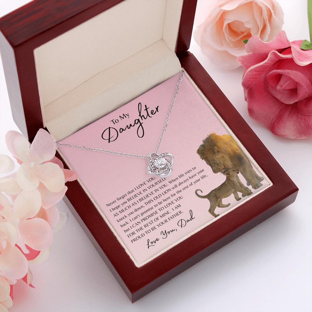 To My Daughter | Love Knot Necklace
