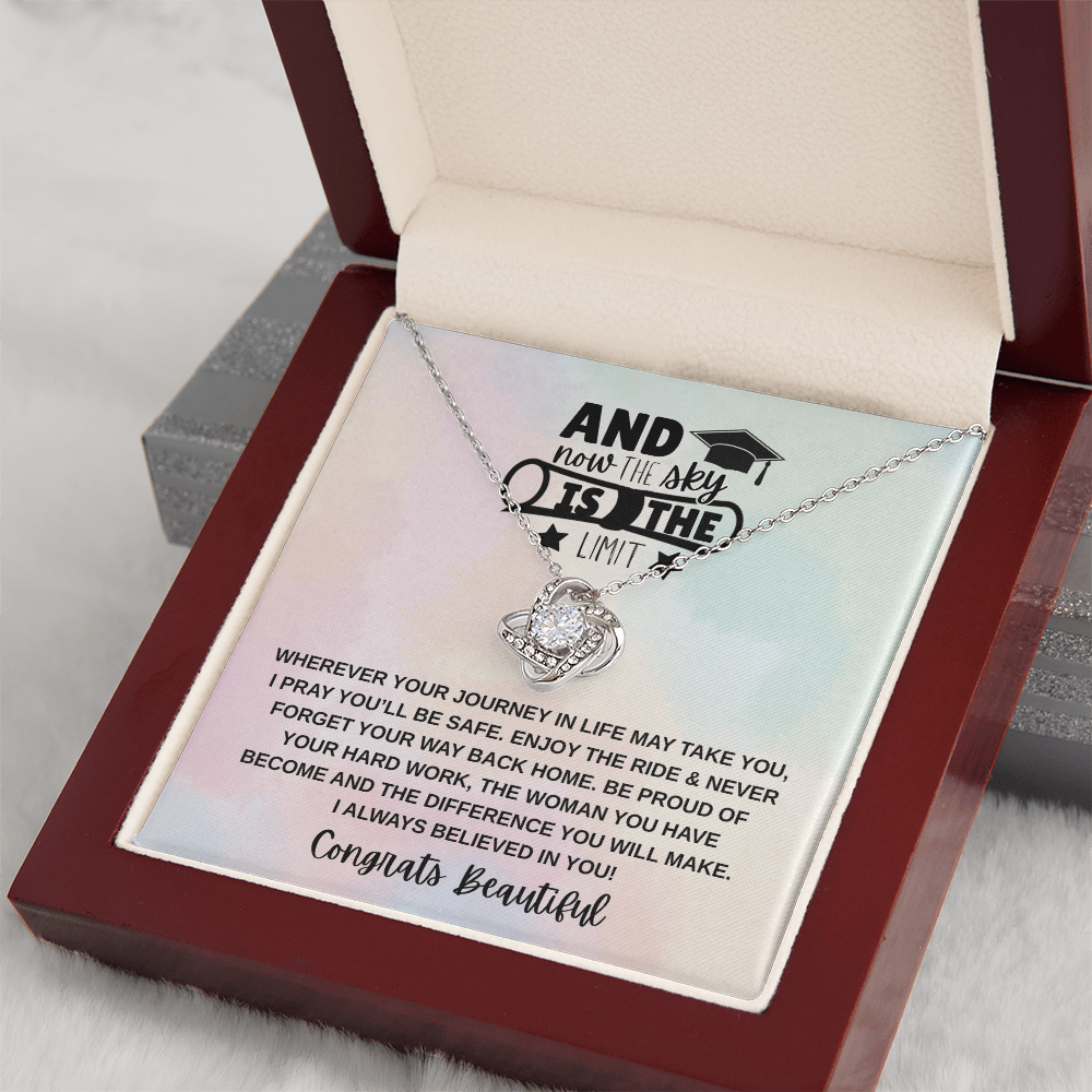 Sky is the Limit Graduation | Love Knot Necklace
