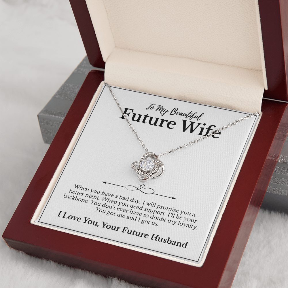 My Beautiful Future Wife | Love Knot Necklace