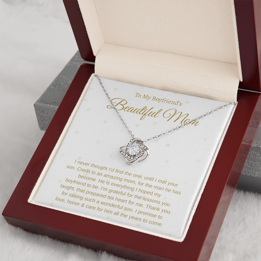 To My Boyfriend's Mom | Love Knot Necklace