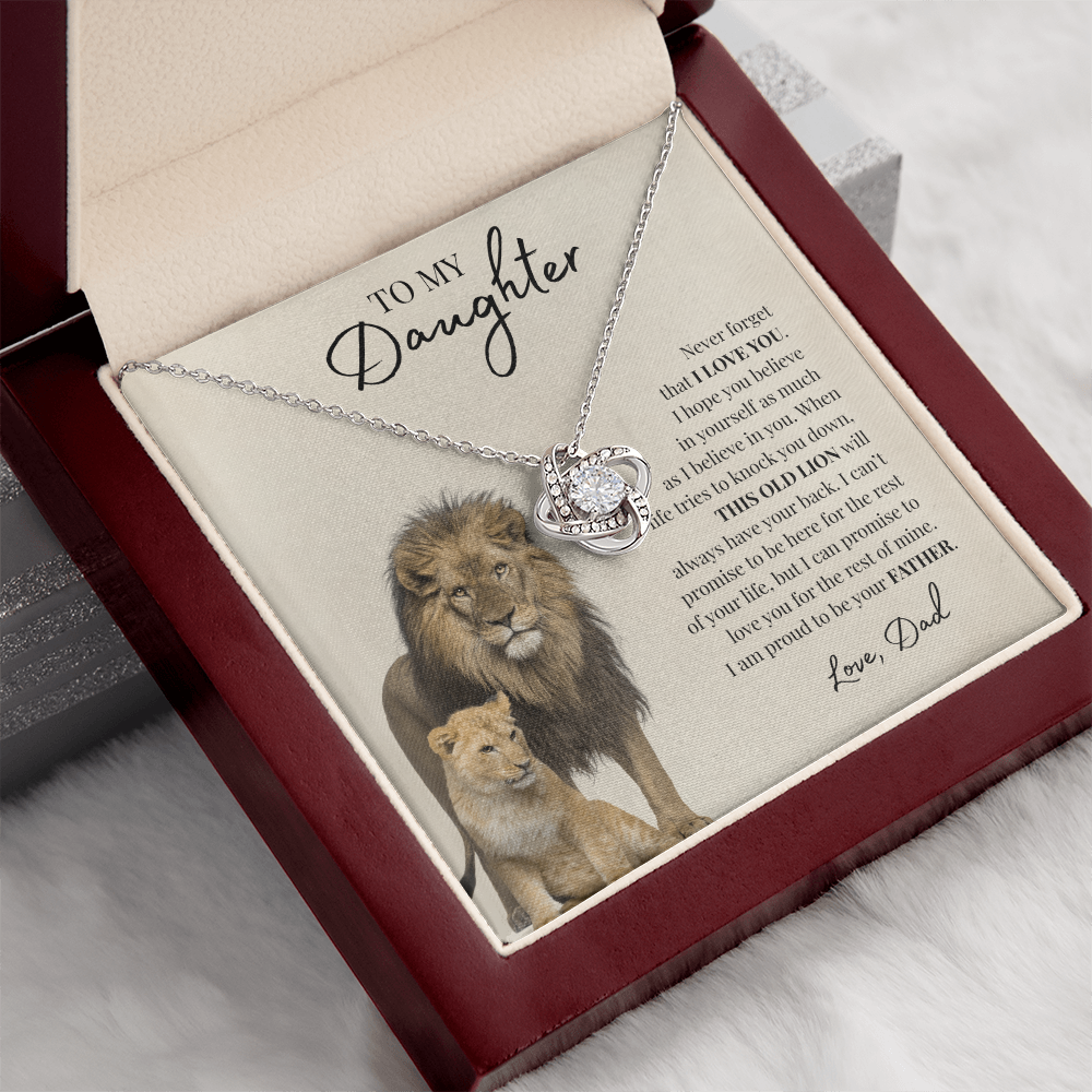 To My Daughter | Love Knot Necklace