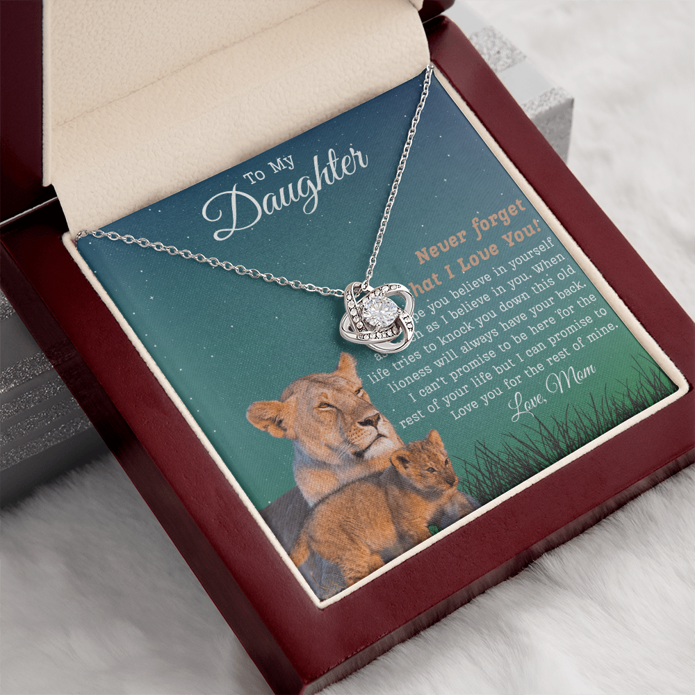 To My Daughter | Love Knot Necklace