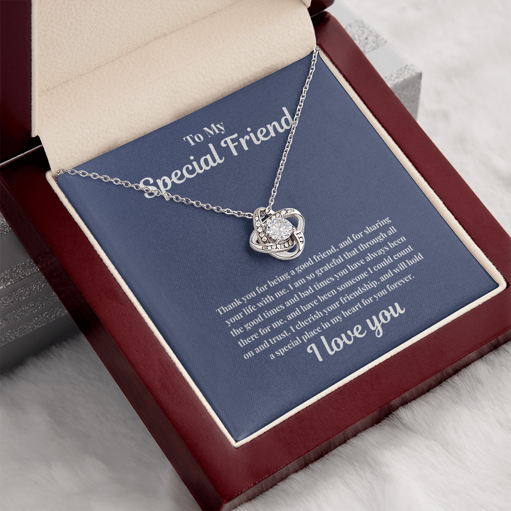 To My Special Friend | Love Knot Necklace