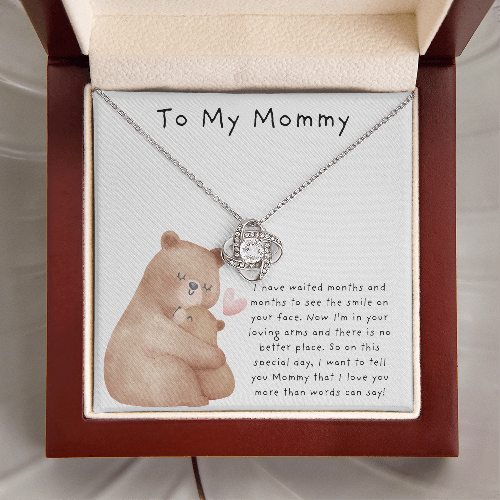 To My Mommy Bears | Love Knot Necklace