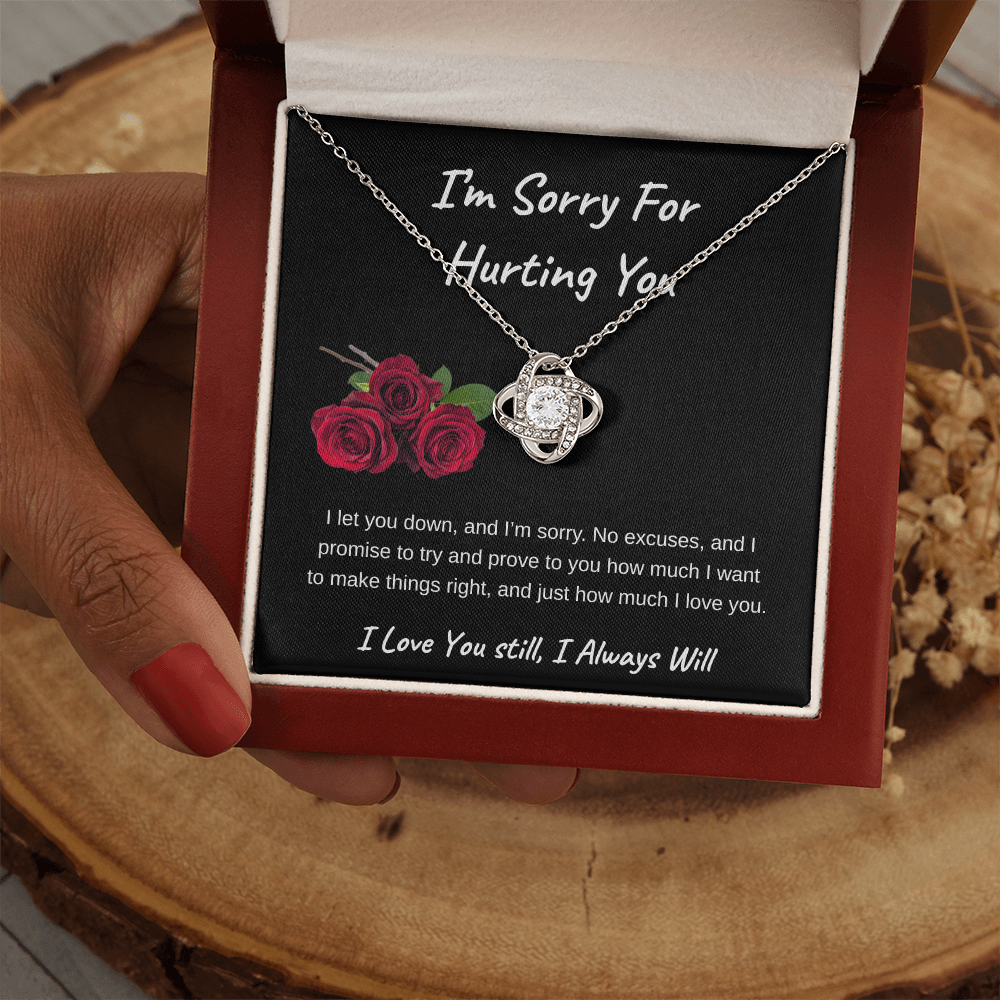 I'm Sorry For Hurting You |  Love Knot Necklace